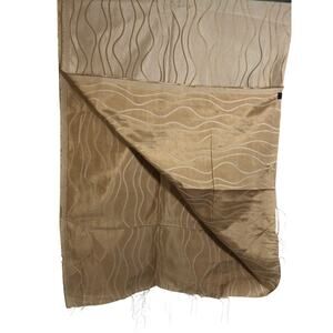 Zebra Tan Metallic Gold Stripes Fabric Material Raw Uncut Edge Sewing Crafts